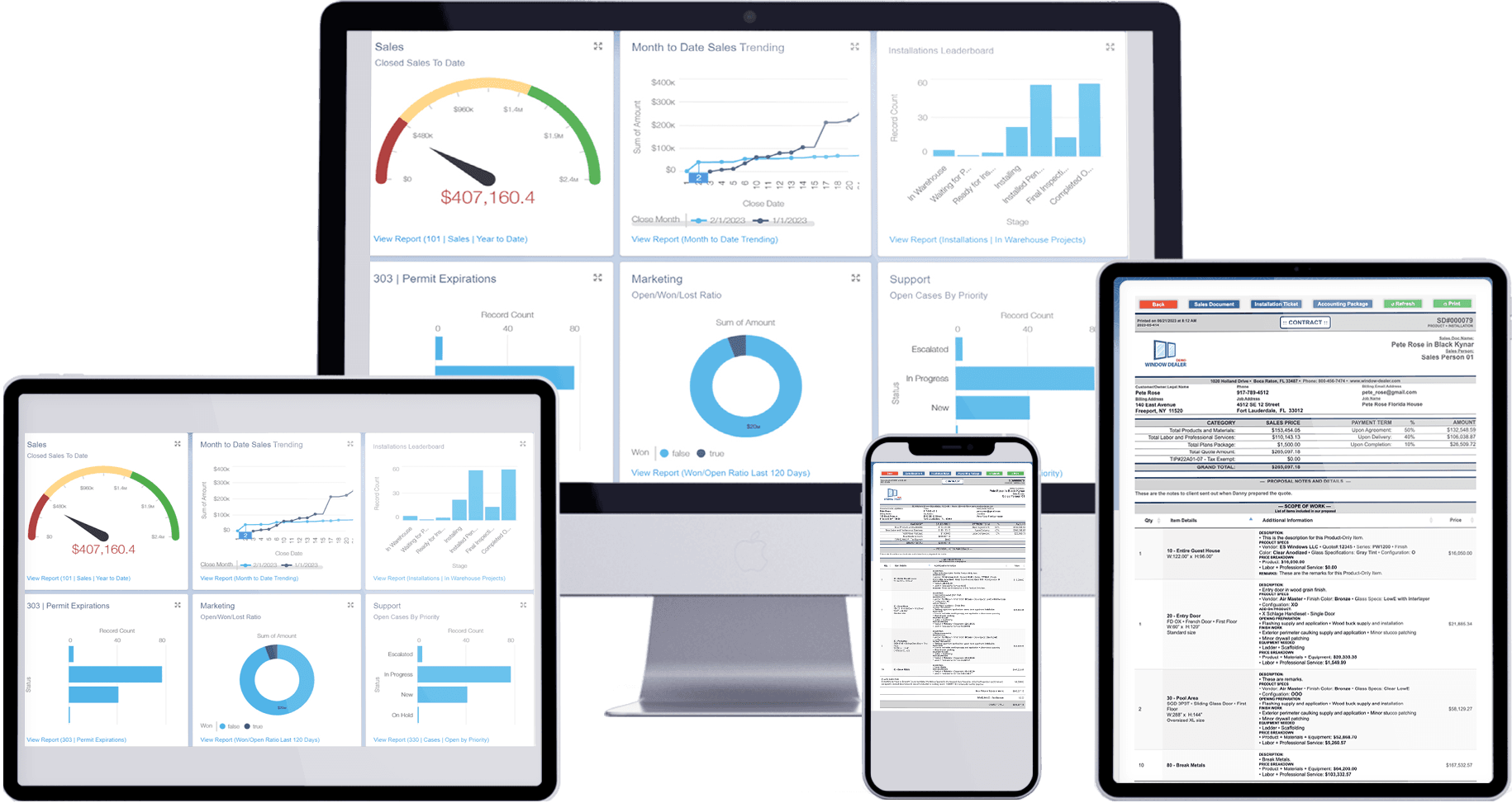 bpmPro on multiple devices - desktop, tablet, and mobile